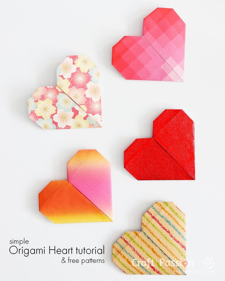 A simple Origami Heart tutorial that is fun to make with your friends and family! Enjoy a step-by-step tutorial followed by a list of origami heart ideas.