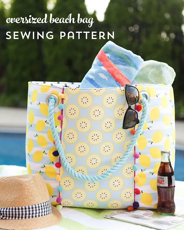 oversized beach tote bag pattern