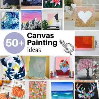 They say a picture paints a thousand words. Learn to express yourself artistically by trying these beautiful and creative canvas painting ideas.