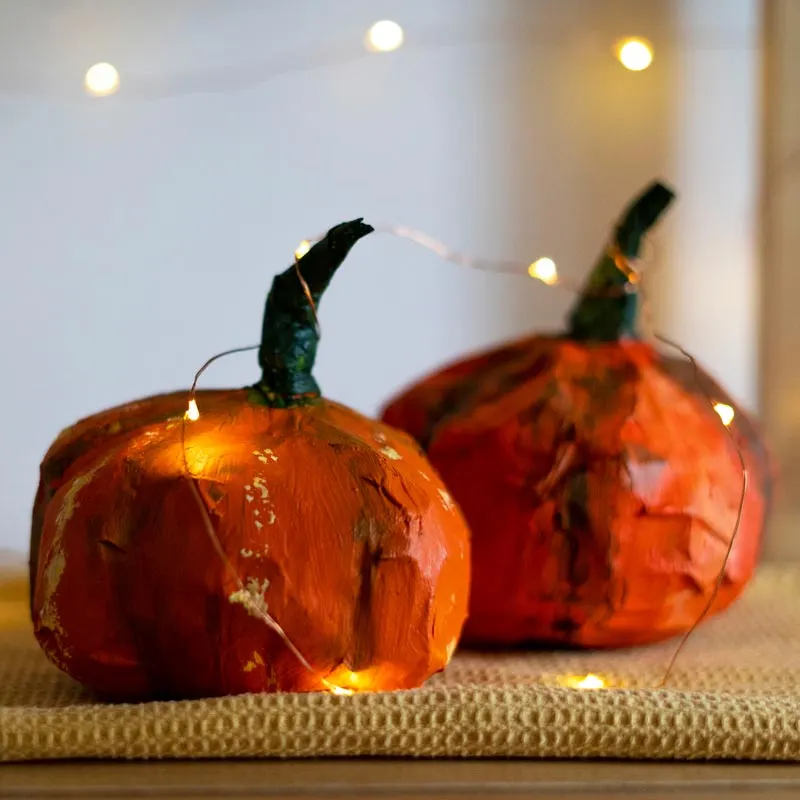 Paper mache is when different composite materials are combined to make a very peculiar material. Just like this pumpkin! Try out these Halloween crafts to spice up your home decor in the form of pumpkins, the most common thing on the 31st!