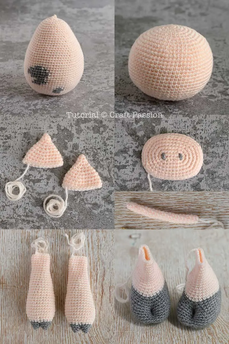 crochet pig pattern