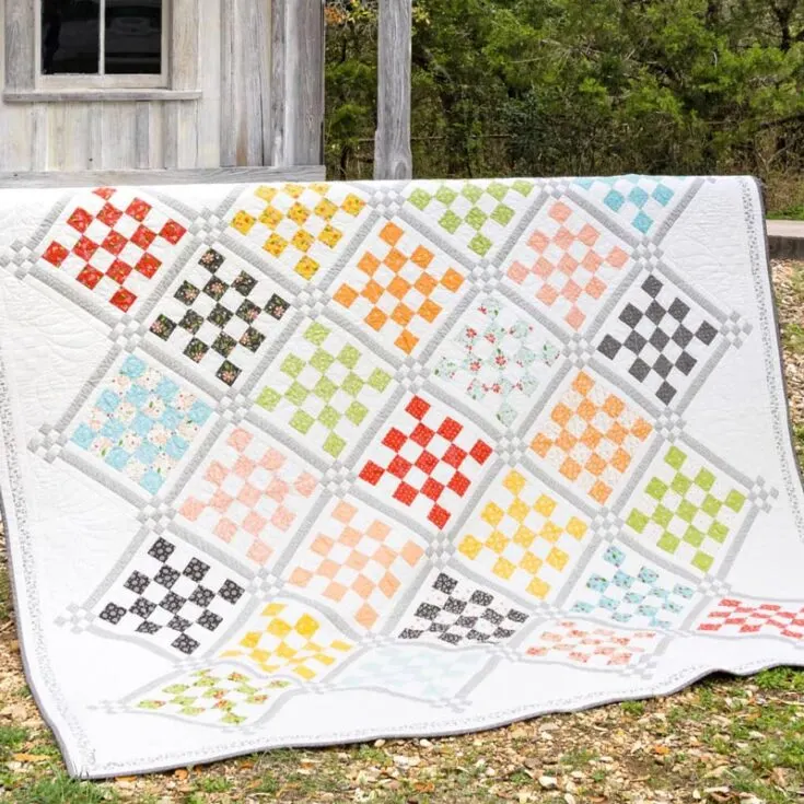 Cultivate your quilted oasis and let your creativity blossom with this fun and fabulous jelly roll quilt pattern. It comforts the eyes, and the completed project could make for a large king-size throw blanket. This pattern is challenging as it is catered to intermediate quilters, but the end product is worth it. Get your downloadable pattern right now for only $9!&nbsp; Size: 80&rdquo; x 80&rdquo;