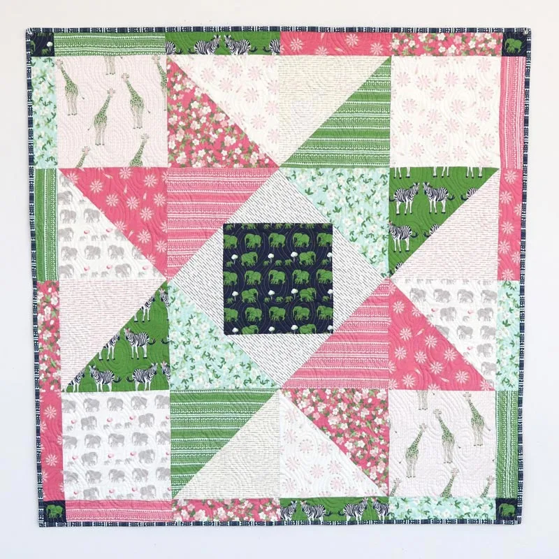 This beginner-friendly patchwork star quilt tutorial has an easy-to-follow guide for creating a charming quilt design for your little ones. The written pattern offers plenty of visuals to show you every step, and the quilt features a beautiful and large star motif. The finished size of this pattern is 40&rdquo; x 40&rdquo;.