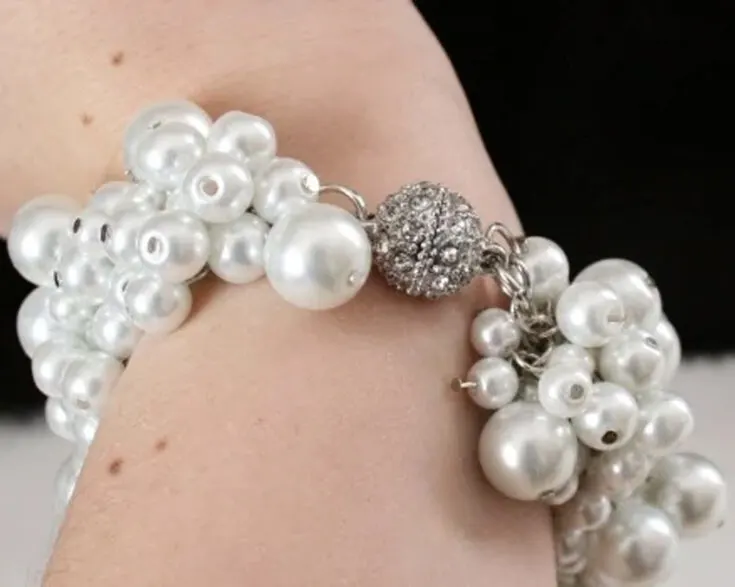 Here&rsquo;s one of the more unique bracelets out of our bracelet ideas so far! Elevate your style with the sheer elegance of this pearl cluster bracelet inspired by Chanel! Bedazzled with pearls artfully clustered together, it's like wearing a sprinkle of magic on your wrist. Perfect for those moments when you want to shine bright and feel glamorous!