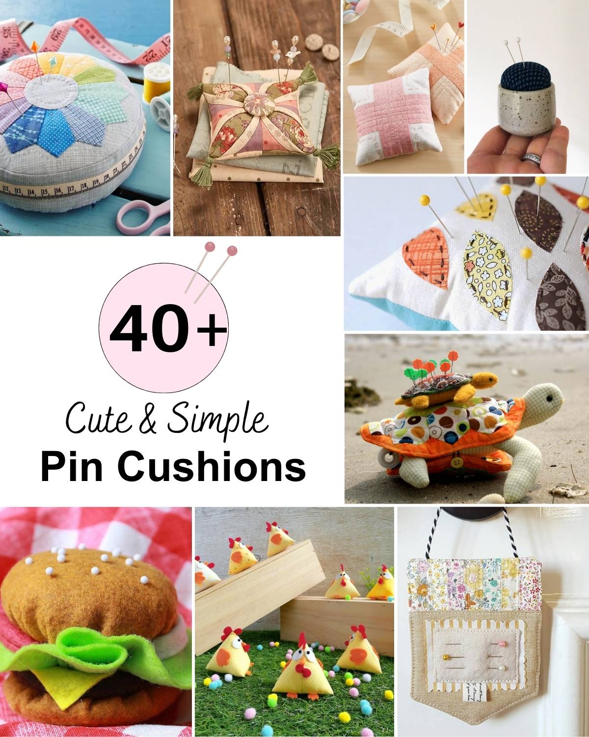 pincushion patterns A pin cushion is an essential tool in any sewing kit. They can help store all your pins and needles in one place safely. Instead of buying one from the store, why not learn to make it yourself? That way, you can own one that's customized to your needs and can be decorated however you want!