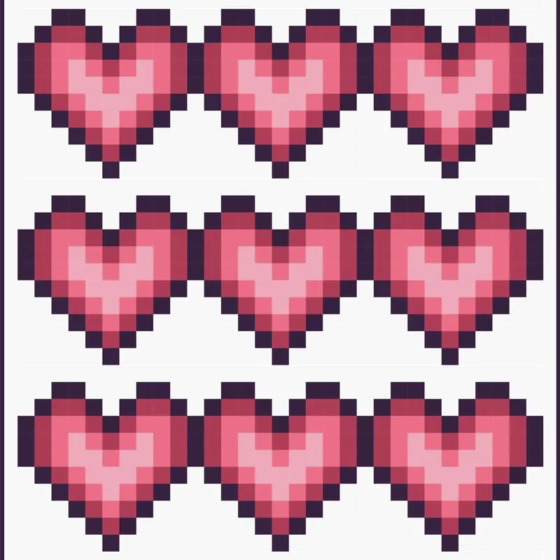 Here&rsquo;s a fun take on heart quilt patterns! Say hello to the Pixel Love Block. This tutorial will guide you through making an iconic quilt that is suitable for beginners and comes in various sizes.&nbsp;