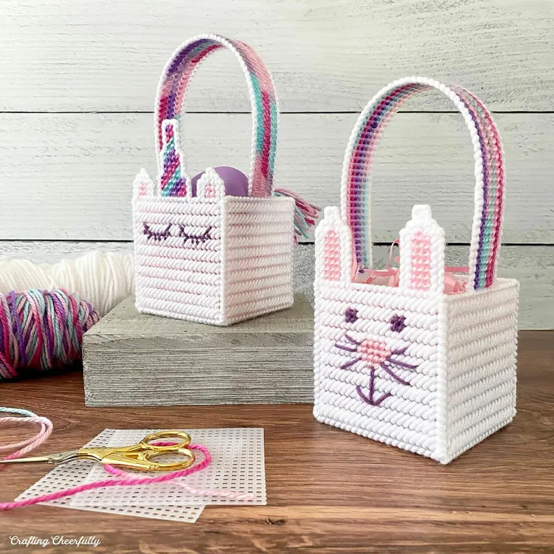 Check out this excellent design made by Crafting Cheerfully that is a must-have on your Easter bucket list! This basket design is so breathtaking and functions as a treat basket or to receive gifts!