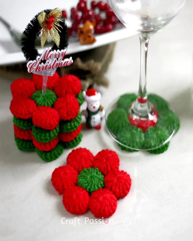 crochet poinsettia
