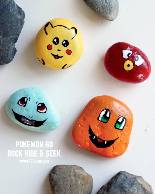 pokemon go painted rocks ideas