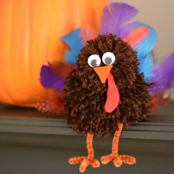 If you're looking for another craft that uses pom poms, try these fluffy friends that add a burst of color to cheer up your holiday season! It also serves as a very engaging activity with your children as you teach them how to use yarn for their crafts.