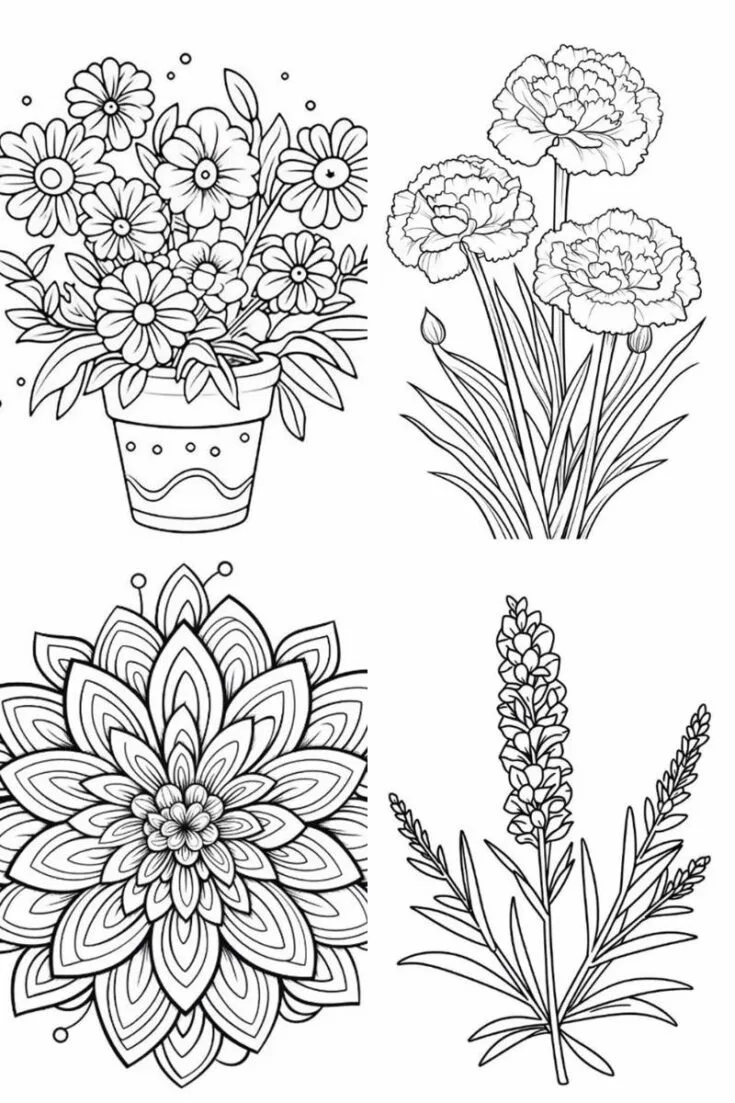 One Little Project offers some of the cutest designs for coloring sheets. From flower species ranging from tulips and lavender to wildflowers and carnations. Grab a few of your favorite patterns and turn your space into a botanical wonder.&nbsp;