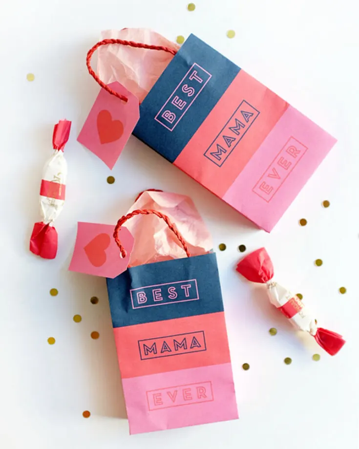 How cute would it be to whip up a printable Mother&rsquo;s Day gift bag that says "Best Mama Ever"? Just imagine how much she'll love it! Add a sweet bag tag, and you&rsquo;ve got the perfect way to fill it with her favorite goodies or a heartfelt gift.