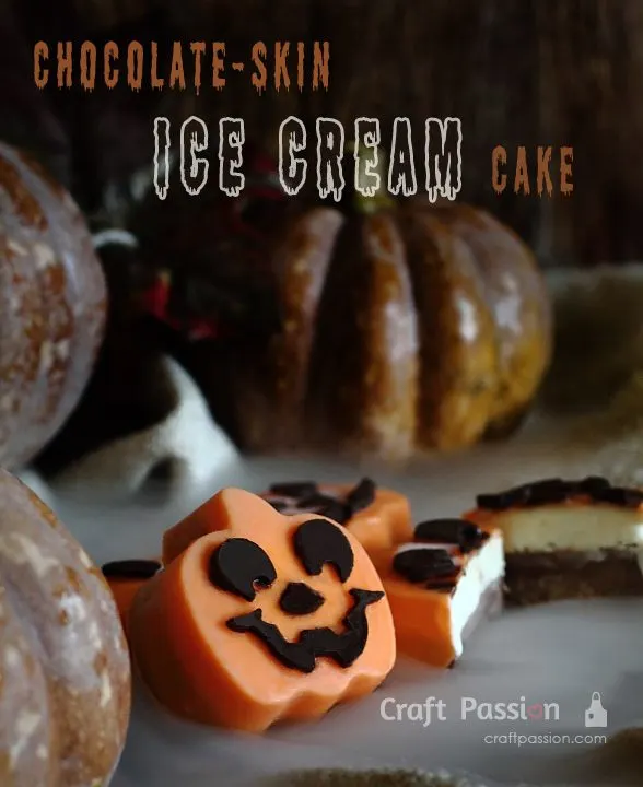 pumpkin shape ice cream