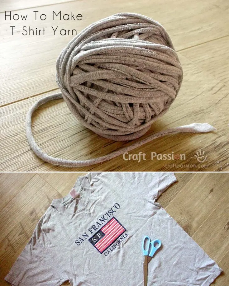 Have a look at our DIY T-shirt yarn project, which is so easy to make! This amazing and creative design is so eco-friendly and it is perfect for Earth&rsquo;s Day. Try out this craft if you&rsquo;re running low on yarn or if you feel like trying out a different yarn texture.