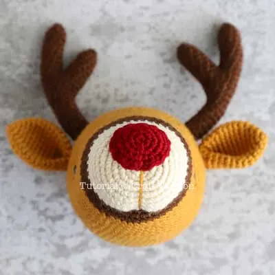 crochet rudolph the red nosed reindeer stuffed animal
