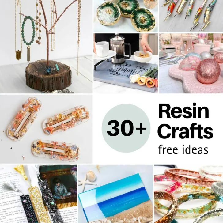 Get inspired by these resin crafts to DIY at home! From cute and dainty items like jewelry, to breathtaking home decor. Perfect handmade gifts too.