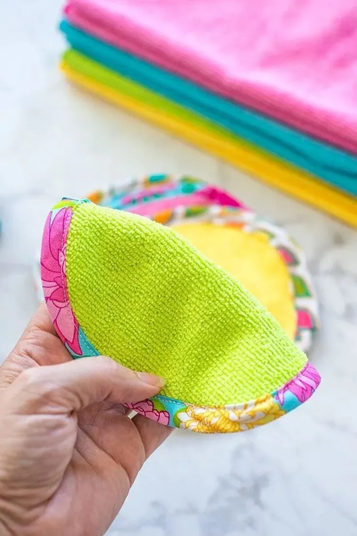 Make some fun makeup removers that can easily be washed and reused! Do note that it is recommended to make these using microfiber cloth, so be on a lookout for scraps like that.
