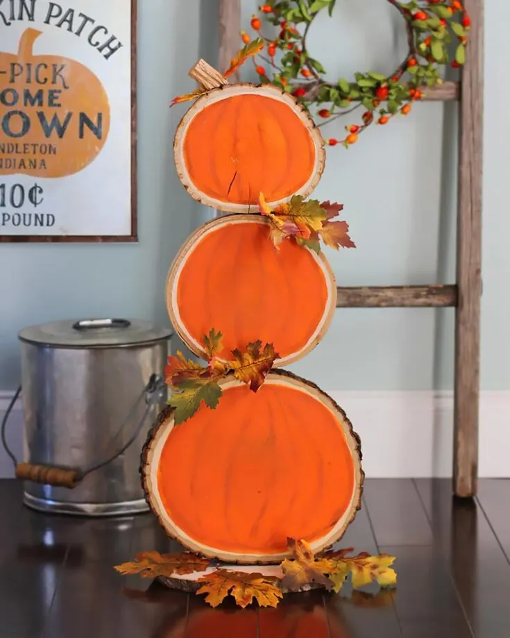 Express your creative side on some wood logs you can find in your backyard to make the most of this season. Use colorful paint and watch it burst out in an array of colors. You can repurpose them for Christmas, too, since it's a reversible craft!