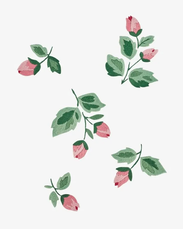 This simple flower pattern has us hooked! If you&rsquo;re looking to gift your friends or loved ones with a bouquet of flowers, try embroidering this pattern for them instead. Besides, a handmade gift is always the best and most heartwarming.