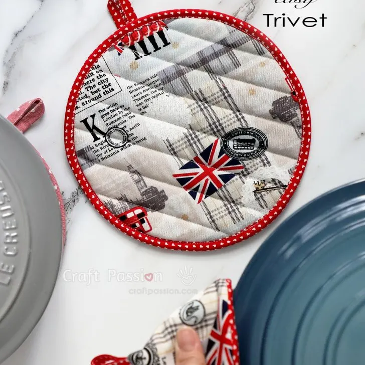 how to sew round trivet