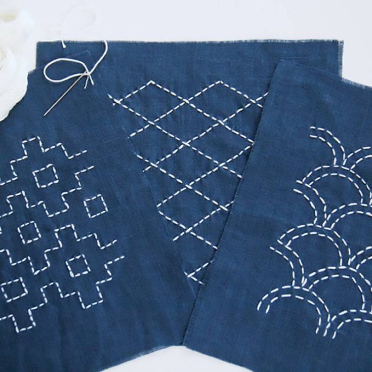 This Kakuju-Tsunagi Sashiko pattern is another classic go-to when trying out this embroidering style. Step into the world of Sashiko embroidery with this free pattern, and you can also check out other patterns provided in the article to hone the art of Sashiko mending.&nbsp;