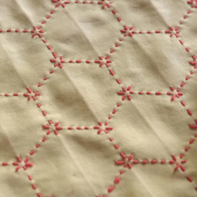 We are simply in awe at this gorgeous and well-done Sashiko design. With this design, you can turn ordinary fabrics into amazing masterpieces that are fully functional and practical. Check out part 2 of this craft here: - Sashiko Hanafukin with Tortoise Shell Pattern Part 2