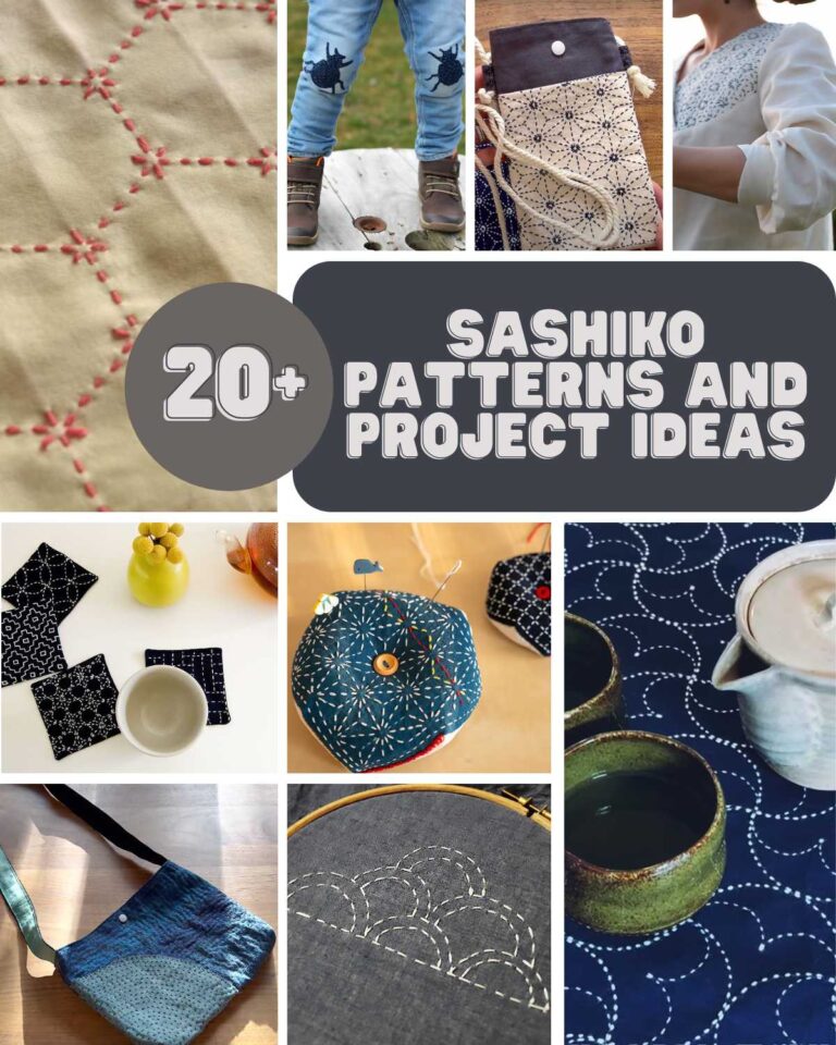 Join the fascinating world of Sashiko patterns, a simple Japanese embroidery technique that creates stunning designs using only running stitches. Designs ranging from hemp leaf (Asano-ha) to the blue sea wave (Seigaiha) and more.