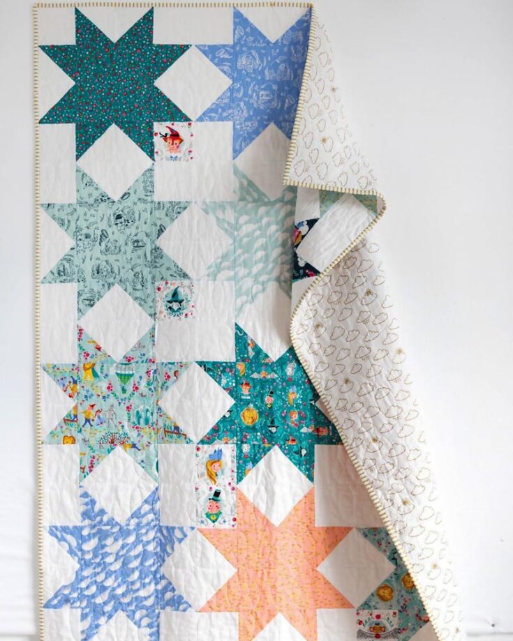 For only $4.50, learn how to make this fantastic Sawtooth Star Quilt! This digital PDF will guide you to create a stunning quilt featuring classic sawtooth star blocks, blending tradition with modern simplicity. It&rsquo;s a pint-sized quilt pattern, so it&rsquo;s easy to follow and requires basic quilting skills. The completed quilt finishes at 48&rdquo; x 64&rdquo;.