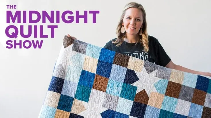 Here's another charm square quilt pattern if you've got any leftover scraps of fabric lying around in your house. It's decked with patches of stars to accompany the hues of blues and neutral tones. You'll even have Angela, the amazing and humorous host to walk you through this pattern!