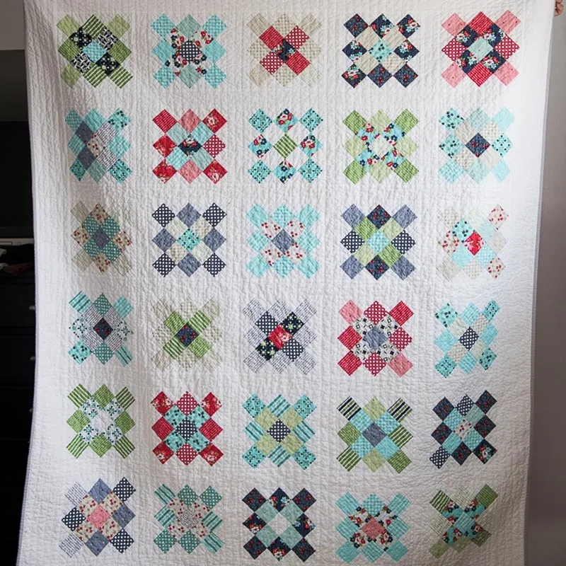 Want to make something that reminds you of sweet Nana? If her birthday is around the corner, quilt this nostalgic and beautiful blanket that will jog up her memory of her old quilting days. The light pastel colors also give a fun twist to the classic granny square design. So, make one just for Grandma to remind her of your love and adoration every day. Size: 60&rdquo; x 70&rdquo;