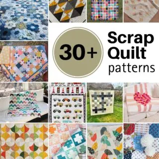 Sew yourself a delightful quilt with this generous list of scrap quilt patterns! We've included designs that range in skill level and personal aesthetics.