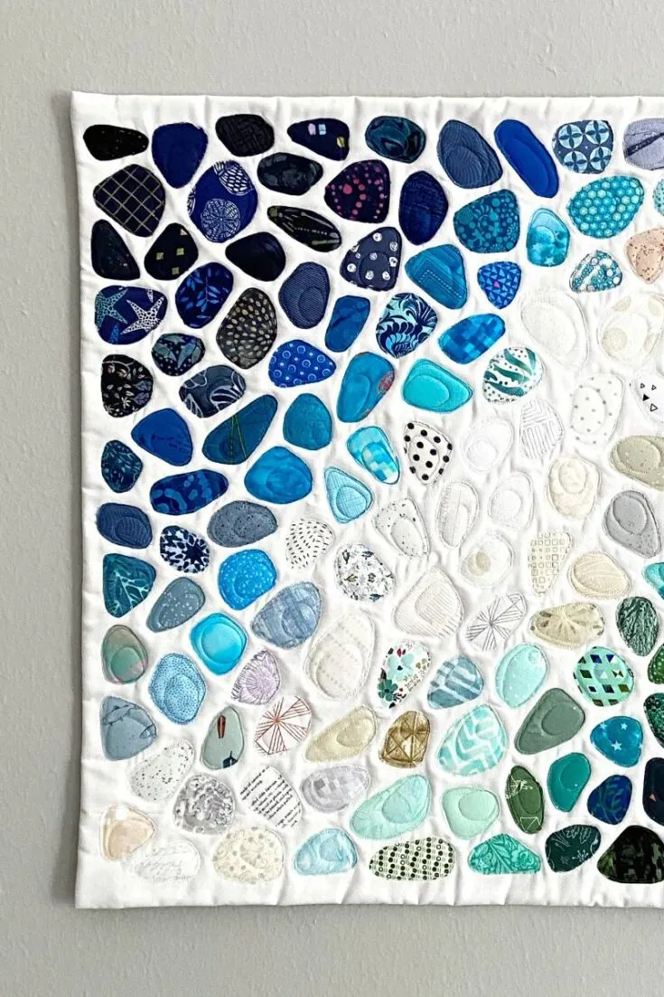 Seaglass Quilting is a beautiful technique that can truly showcase your scraps in a unique way. Try out Exhausted Octopus' course if you're interested in learning how to make it.