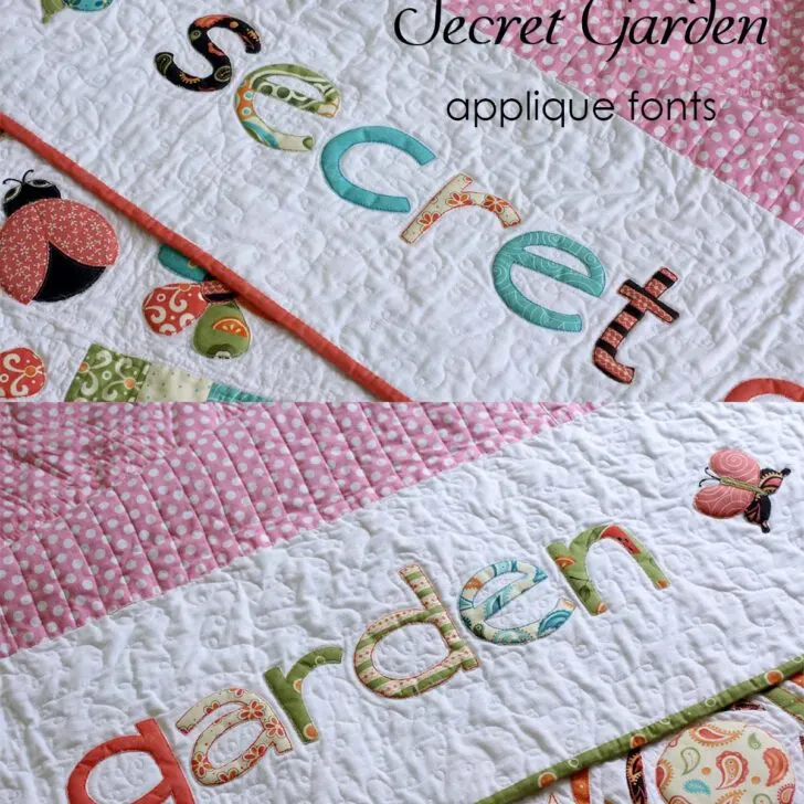 Free alphabet applique patterns & tutorial for 