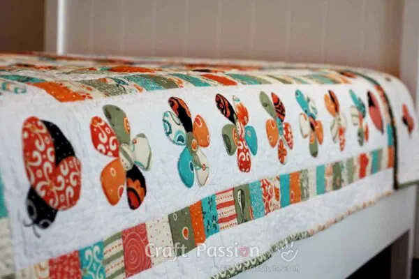 flower applique quilt
