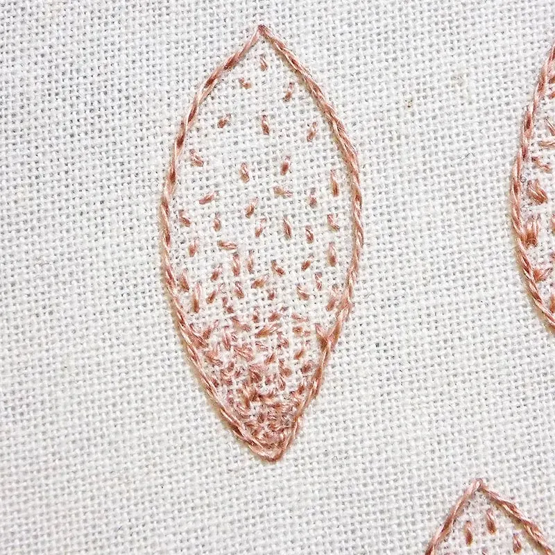 The seed stitch is essentially random small stitches that look like seeds.