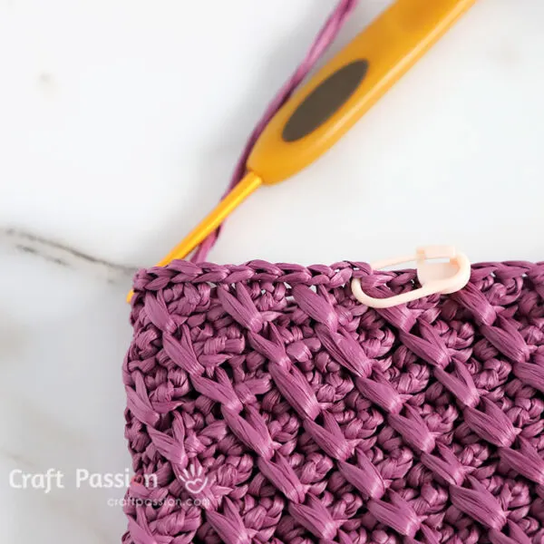 slip stitch around to make a firmer edge