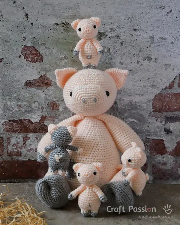 crochet pig pattern