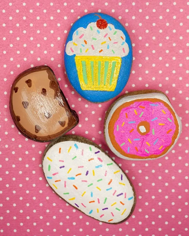 how to paint rocks in snack theme