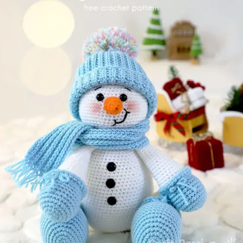 snowman amigurumi crochet pattern free