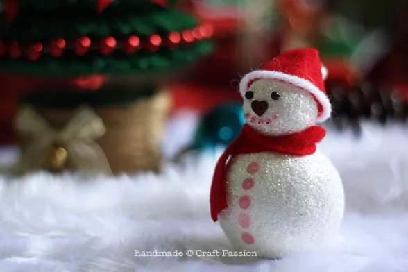 quick snowman christmas craft
