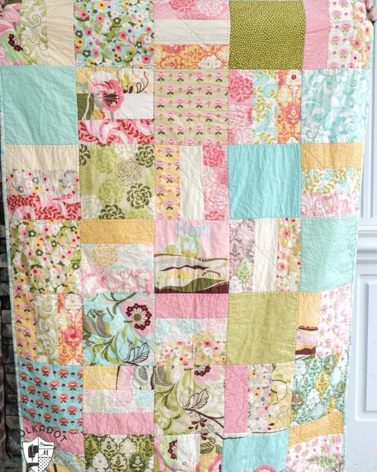 If you&rsquo;re looking for easy patterns for quilts, this one is right up your alley! Say hello to the coziest quilt you&rsquo;ll ever make! This design is very beginner-friendly and provides a detailed tutorial to guide you into quilting your favorite snuggle buddy. The finished size is 41 &frac34;&rdquo; x 58 &frac14;&rdquo;.