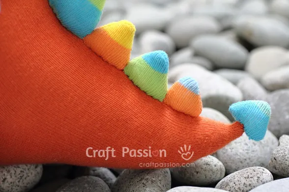 how to sew dragon with socks