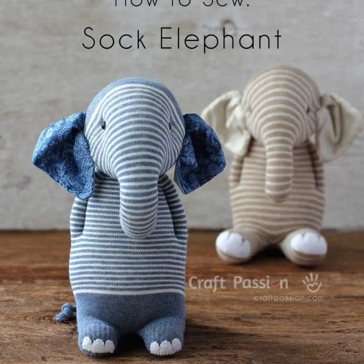 stuffed elephant sewing pattern