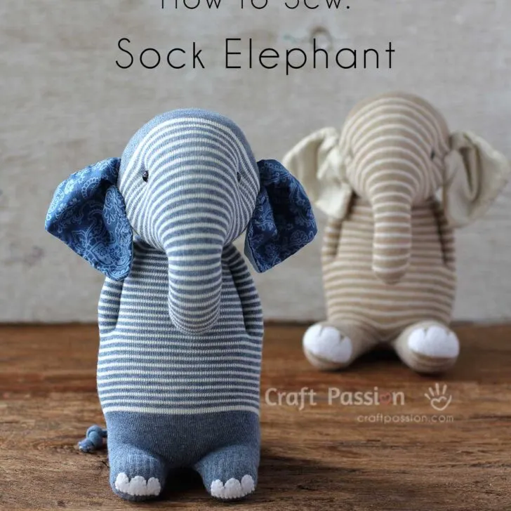 stuffed elephant sewing pattern