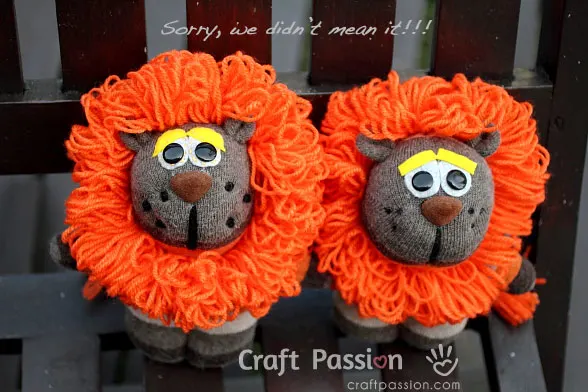stuffed lion sewing pattern