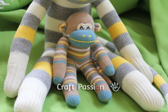 how to sew stuffed monkey for baby