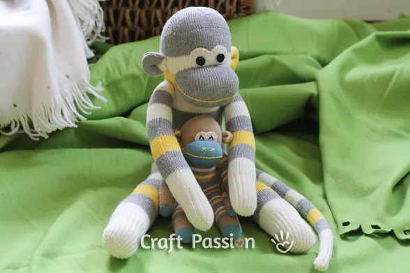baby stuffed monkey pattern