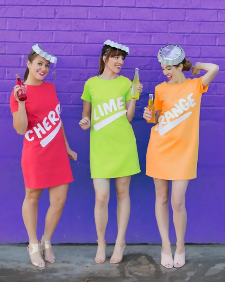 Pop into some sparkly, fizzy fun with this costume. You can choose to go solo or find friends to match with; it is your choice! Fizz up the night with treats and laughter!