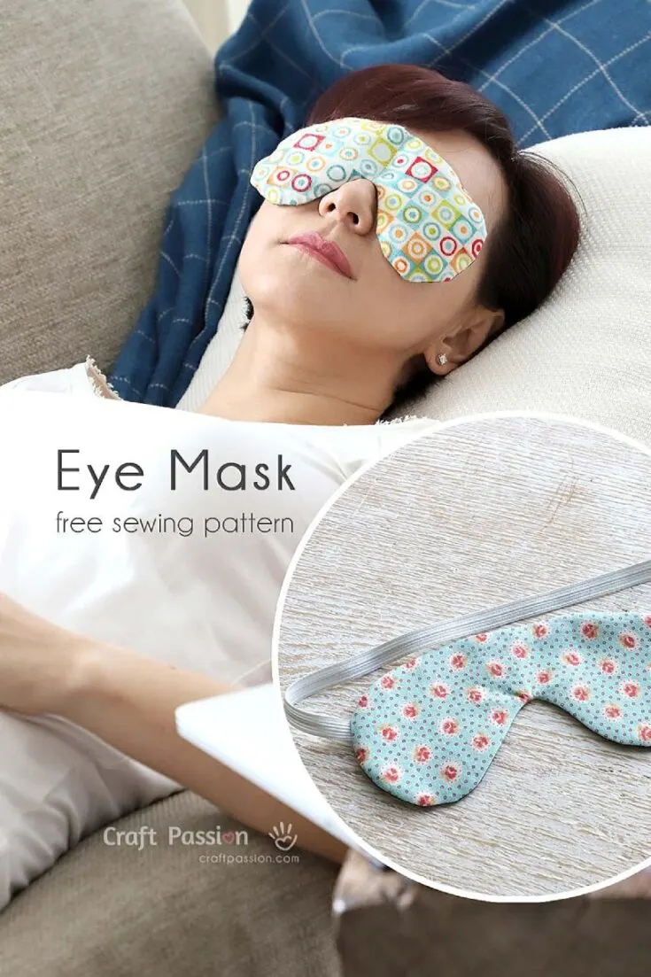 Getting tired from swimming through your pile of scraps? Sew this soothing eye mask to lessen the pile and grant you a fantastic night of sleep! Help your tired eyes cool down evenly with proper compression with this eye mask.