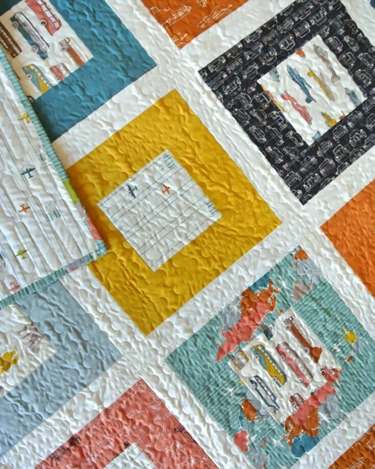 Check out this beautiful Squared Quilt pattern from Suzy Quilts! It features a straightforward design that uses large square blocks that are easy to piece and a fast sewing project. It&rsquo;s a stash-buster and fat quarter-friendly quilt, and it&rsquo;s made with only straight cuts and straight seams. The finished throw quilt is 58&rdquo; x 58&rdquo;.